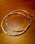 Crescent Moon Hoop Earrings