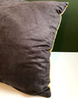 Large Yellow Cushion Watercolour skull design 'Boto Cushion' in Vegan friendly Suede
