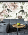 Blush Spring Peonies Removable Wallpaper-Peel and St... | Wonderwallsboutique