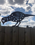 2 Rusty Metal Pheasants Garden Pheasants