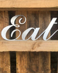 Galvanized Steel Metal Eat Wall Decoration.