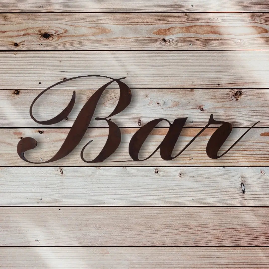 Rustic Bar Sign for Home &amp; Garden