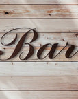 Rustic Bar Sign for Home & Garden