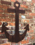 Large Rusty Metal Anchor Wall Decoration