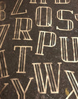 Gold Art Deco Metal Alphabet Letters – 5” or 12” Decorative Lettering A–Z