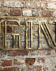 Gold Art Deco Metal Alphabet Letters – 5” or 12” Decorative Lettering A–Z