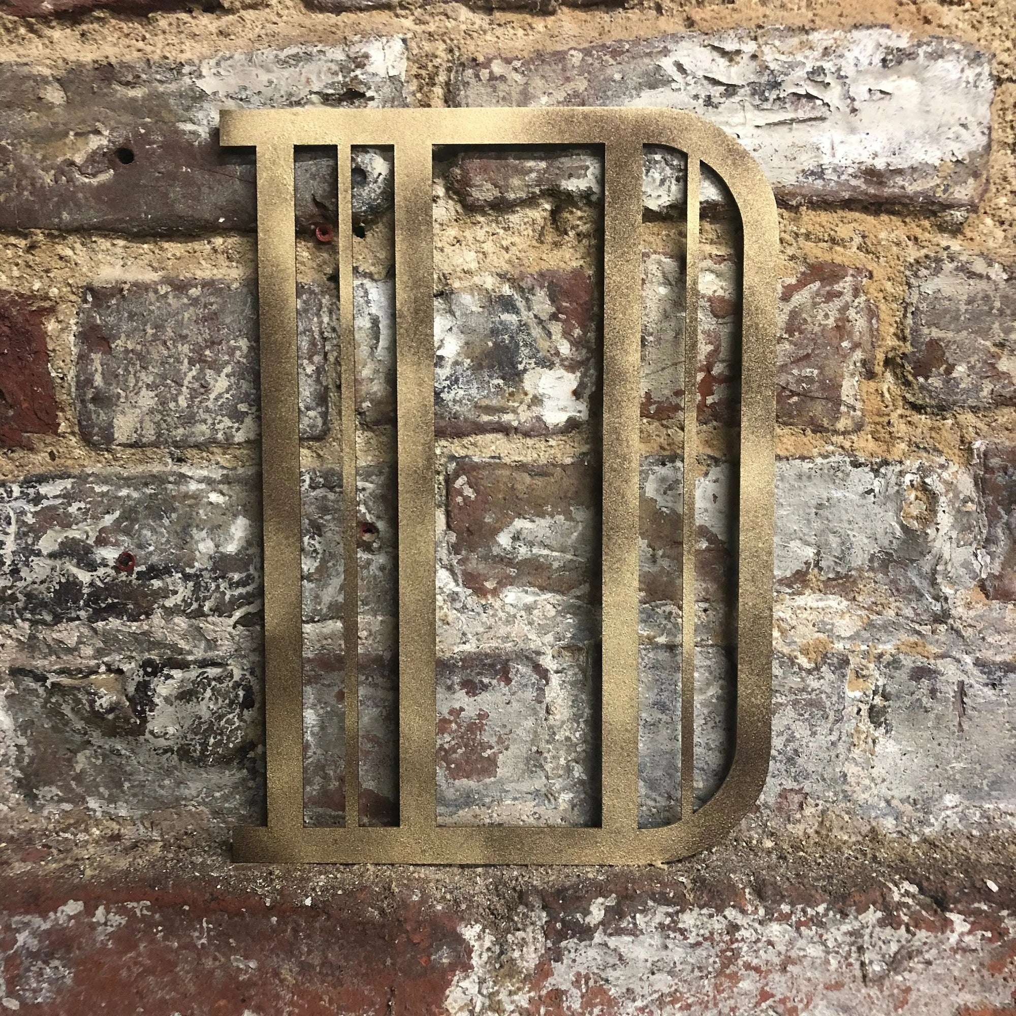 Gold Art Deco Metal Alphabet Letters – 5” or 12” Decorative Lettering A–Z