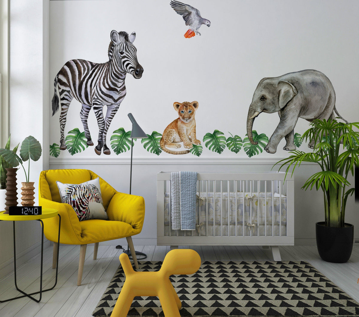 Big Wall sticker Set for kids, Baby elephant