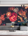 Beautiful Vintage removable Wallpaper Dark Dutch Flo... | Wonderwallsboutique