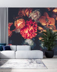Beautiful Vintage removable Wallpaper Dark Dutch Flo... | Wonderwallsboutique