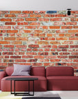 Red Brick Wall Style Wallpaper Peel and Stick | Wonderwallsboutique