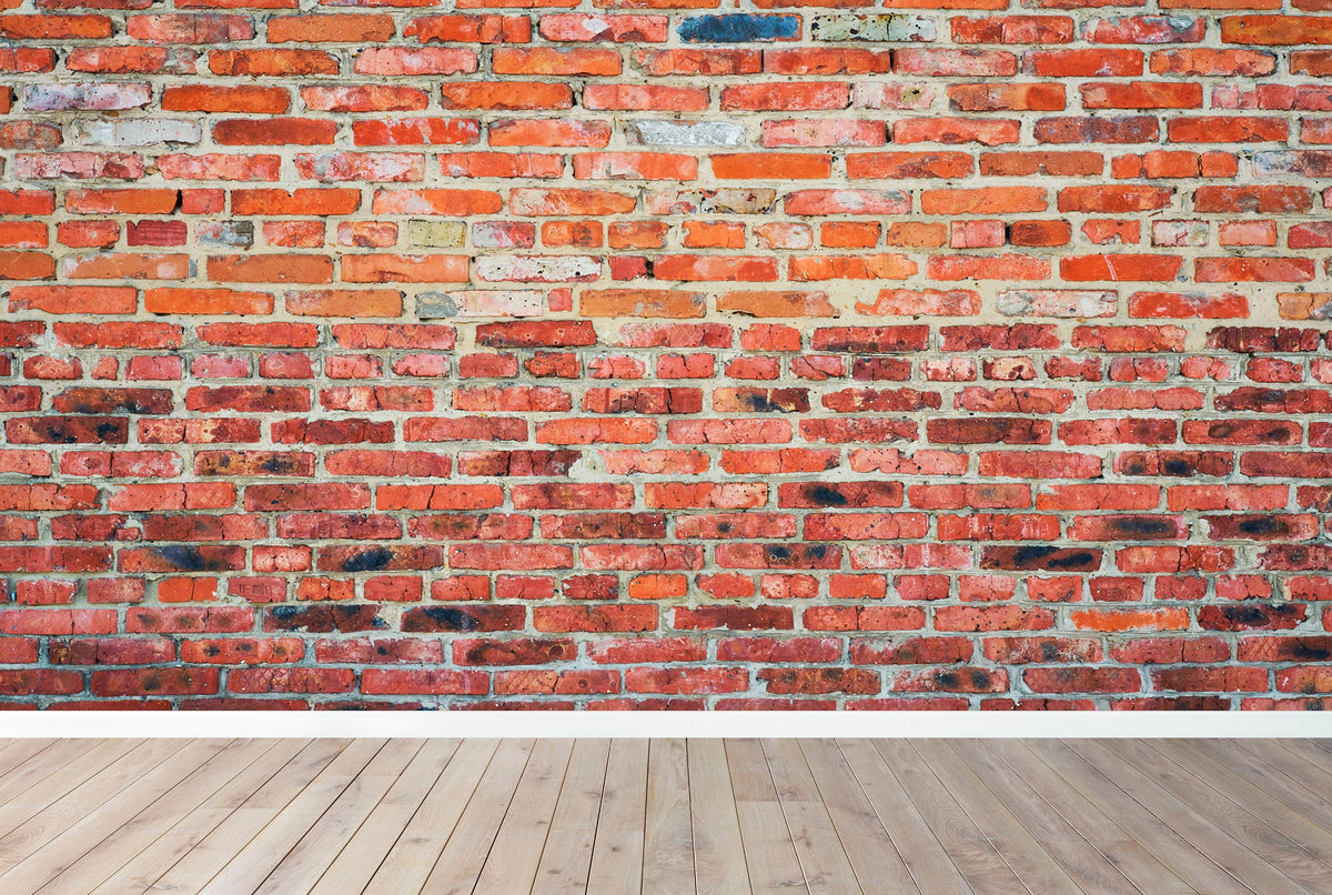 Red Brick Wall Style Wallpaper Peel and Stick | Wonderwallsboutique
