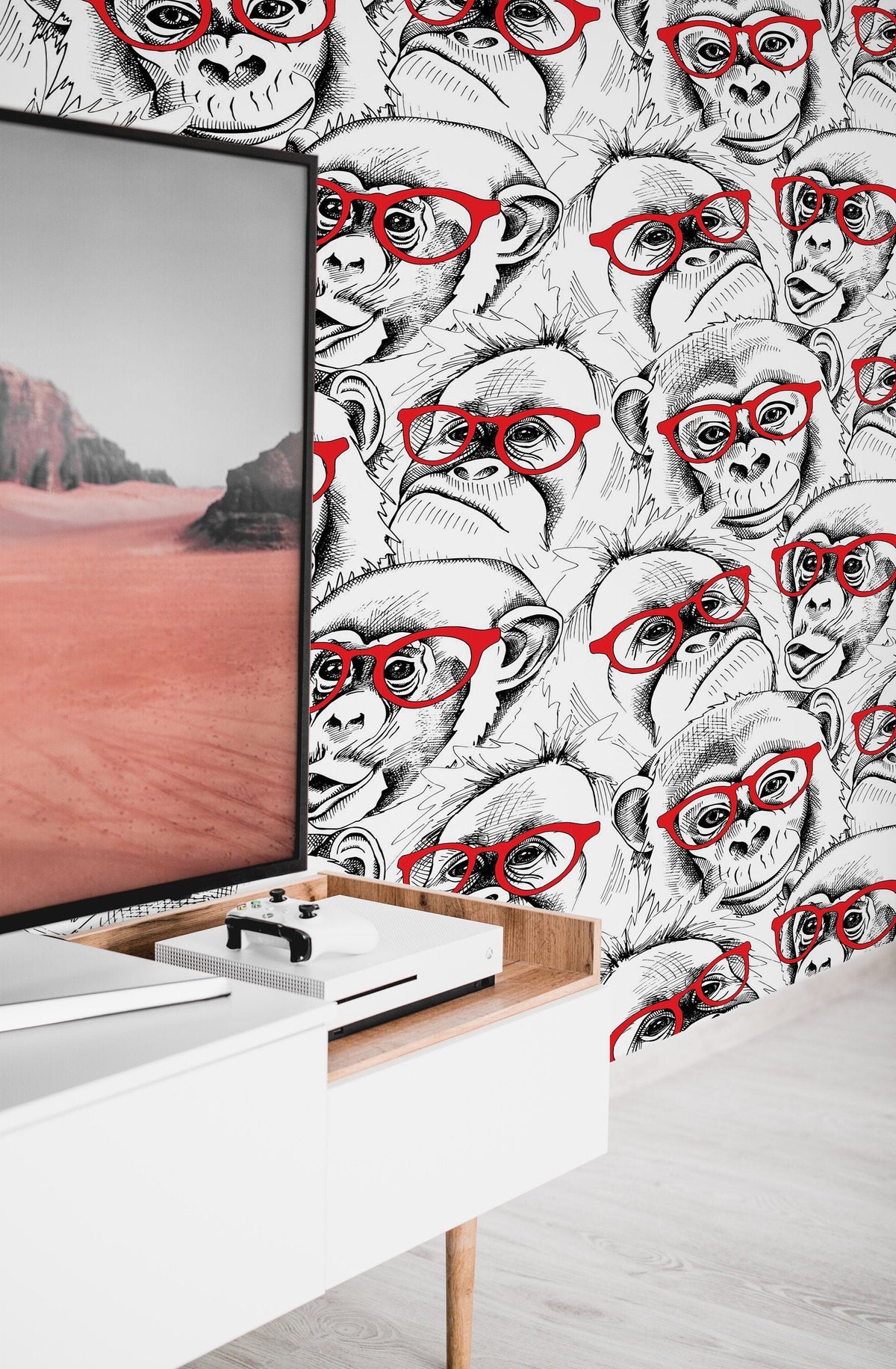 Monkey     | Monkey    Removable Wallpaper | Peel and Stick |  