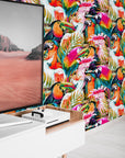 Color Parrot    | Color Parrot   Removable Wallpaper | Peel and Stick |  