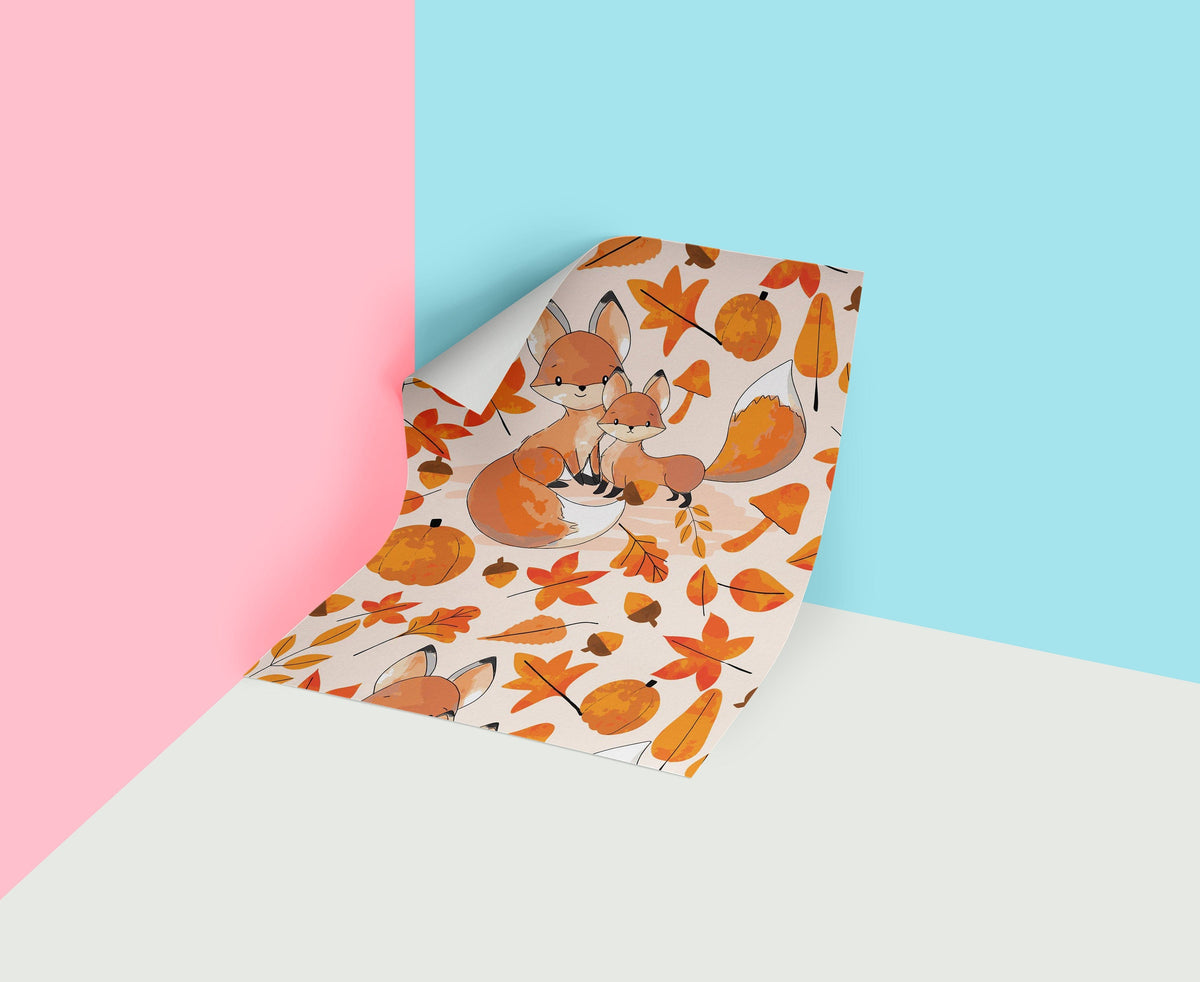 Love Fox    | Love Fox   Removable Wallpaper | Peel and Stick |  