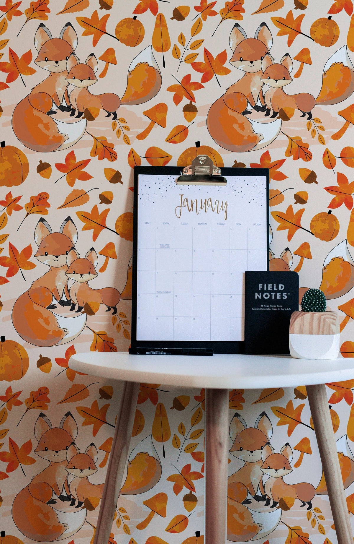 Love Fox    | Love Fox   Removable Wallpaper | Peel and Stick |  