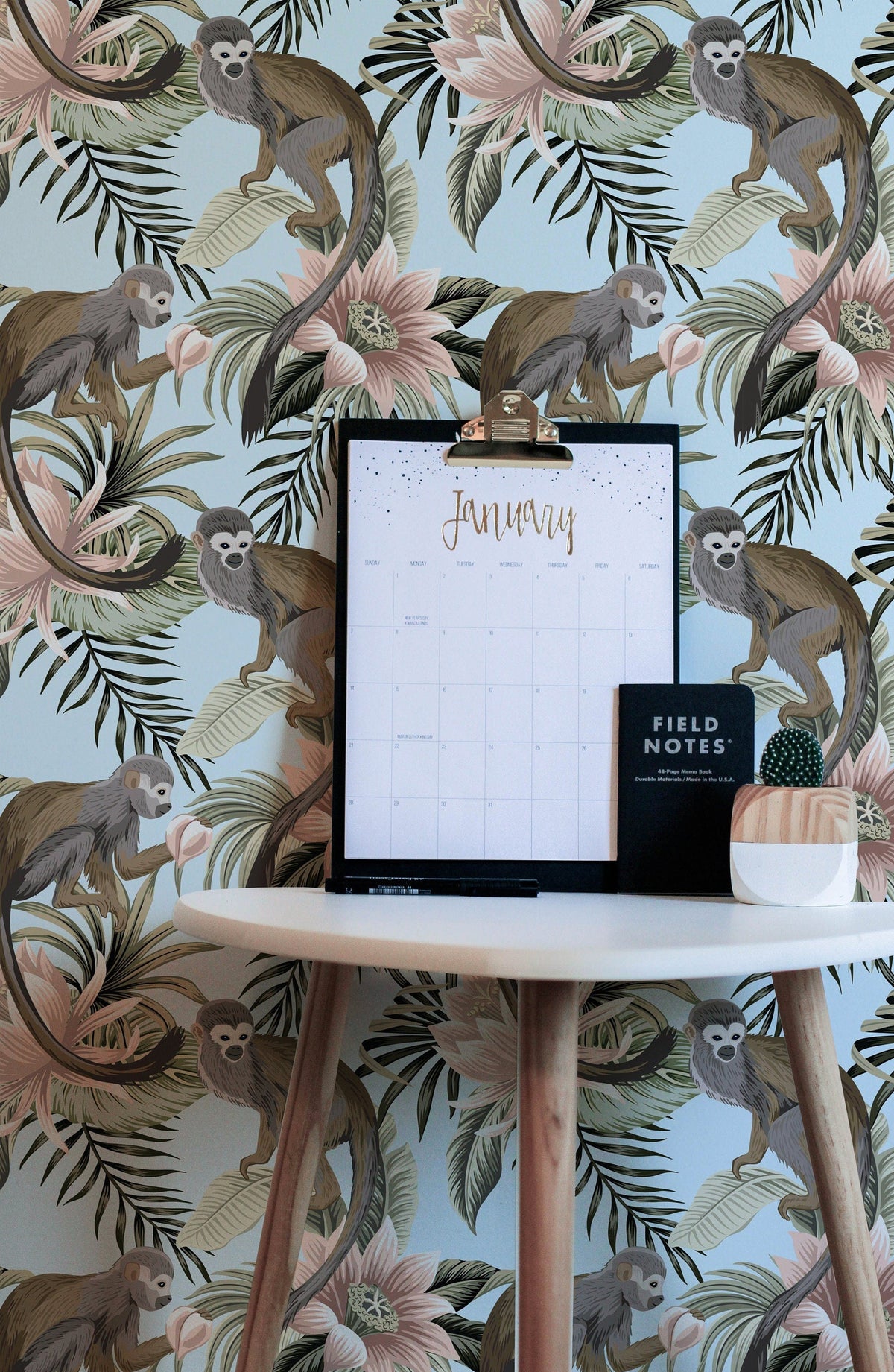 Monkey     | Monkey    Removable Wallpaper | Peel and Stick |  