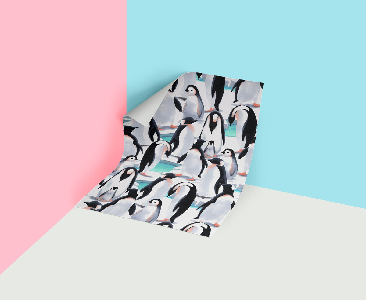 Penguin     | Penguin    Removable Wallpaper | Peel and Stick |  