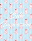 Peaceful Happy Pigs | Removable Wallpaper | Pattern 