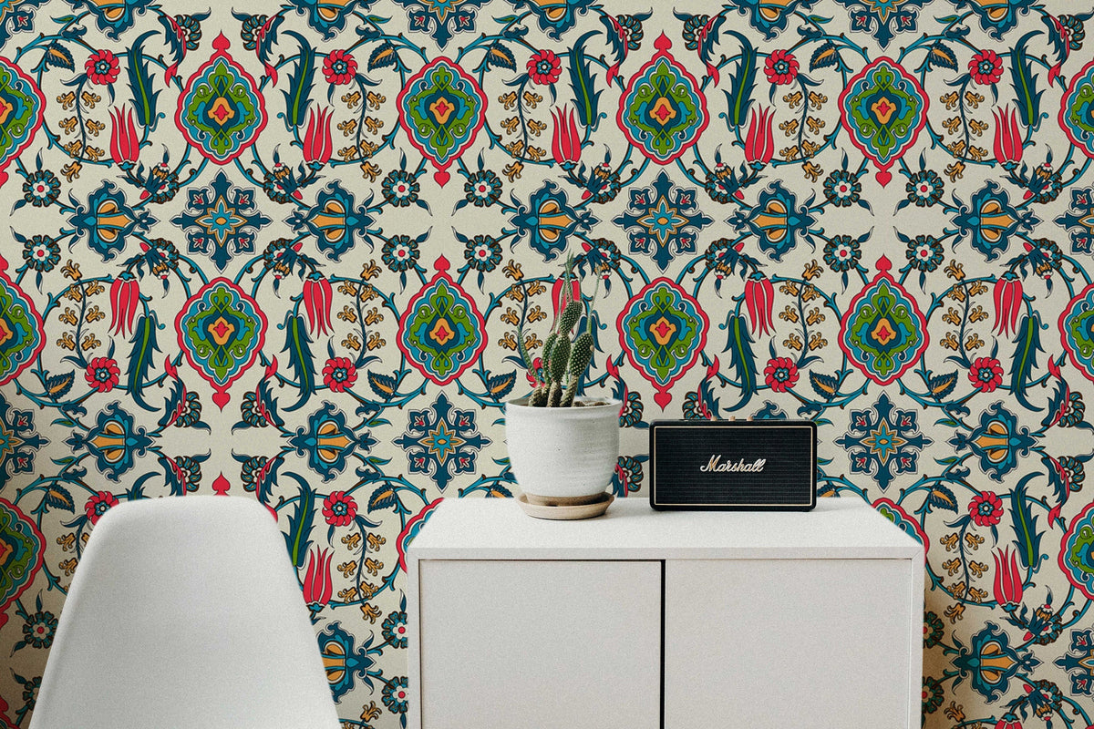 Ornamental Artwork | Removable Wallpaper | Pattern 