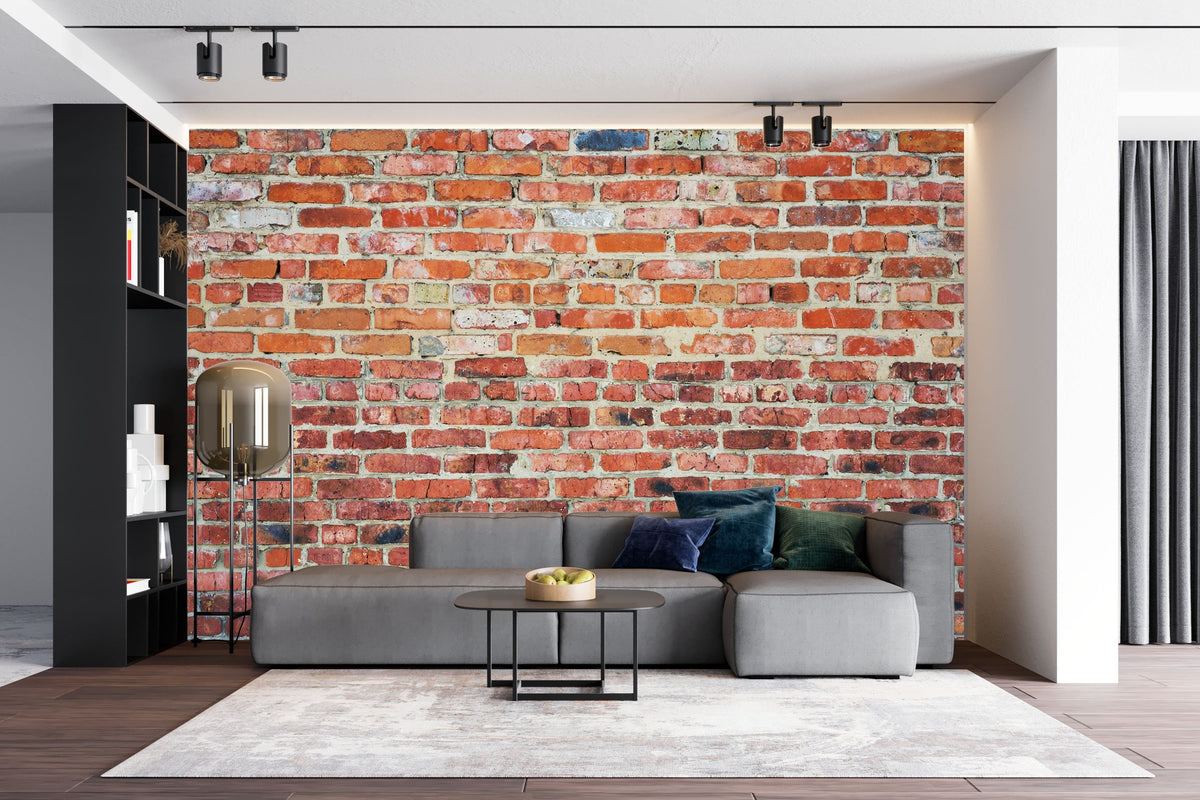 Red Brick Wall Style Wallpaper Peel and Stick | Wonderwallsboutique