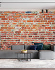 Red Brick Wall Style Wallpaper Peel and Stick | Wonderwallsboutique