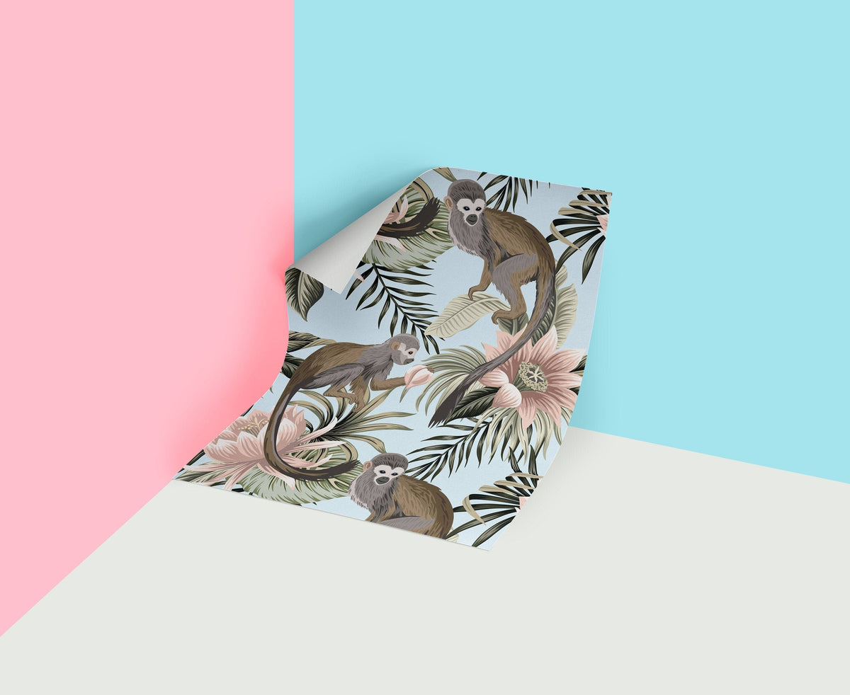 Monkey     | Monkey    Removable Wallpaper | Peel and Stick |  