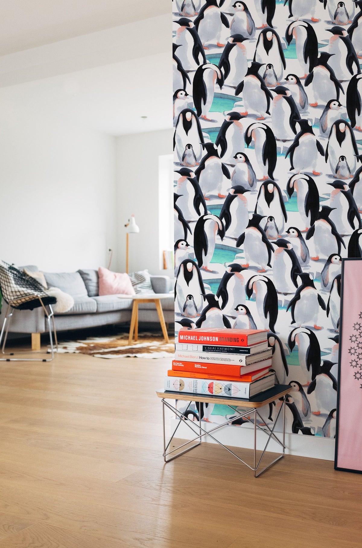 Penguin     | Penguin    Removable Wallpaper | Peel and Stick |  