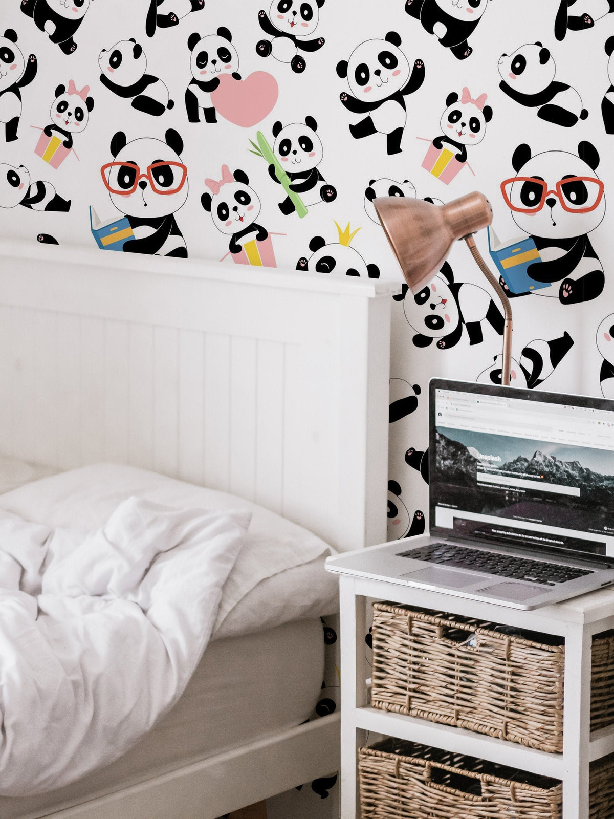 Panda Kids    | Panda Kids   Removable Wallpaper | Peel and Stick |  