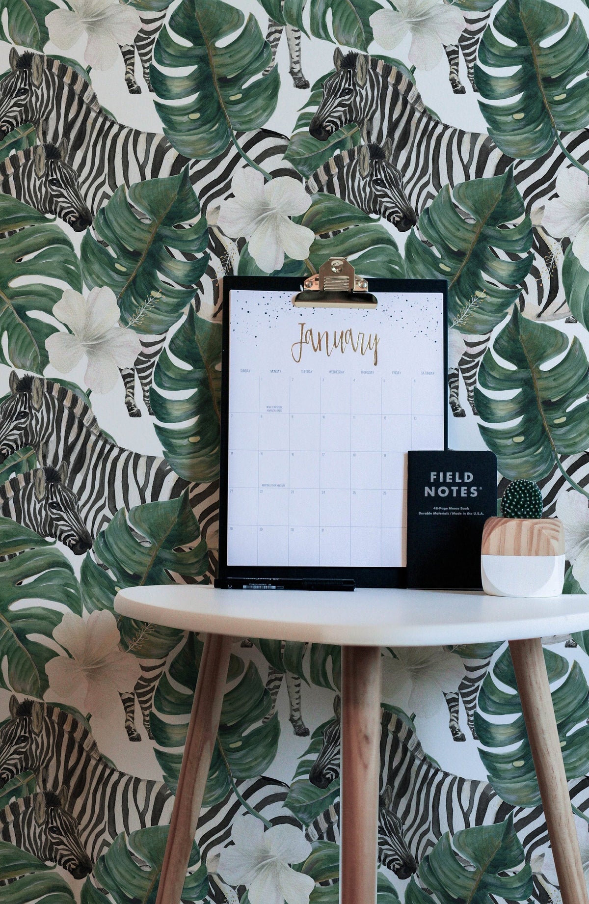 Leaf Zebra    | Leaf Zebra   Removable Wallpaper | Peel and Stick |  