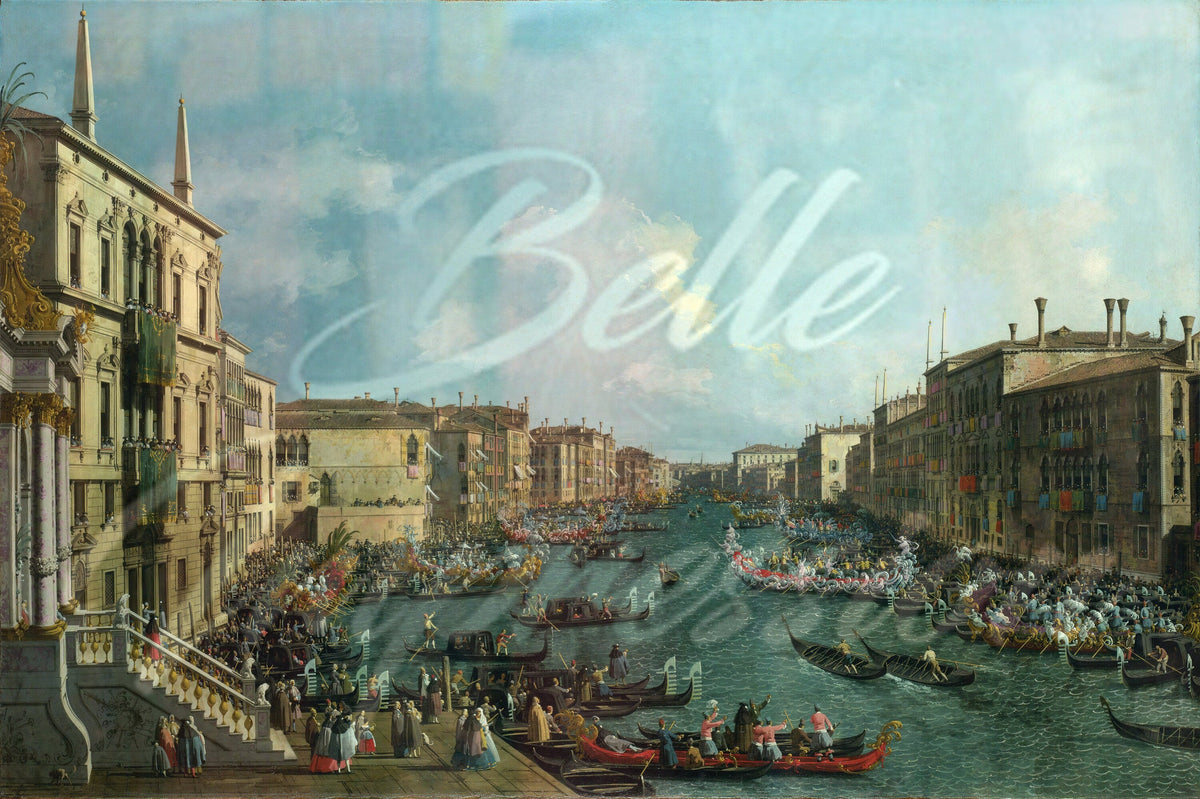 Regatta on the Canale Grande by Canaletto Wallpaper ... | Wonderwallsboutique