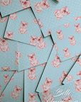 Peaceful Happy Pigs | Removable Wallpaper | Pattern 