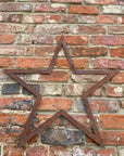 3 Large Rusty Metal barn STARS.
