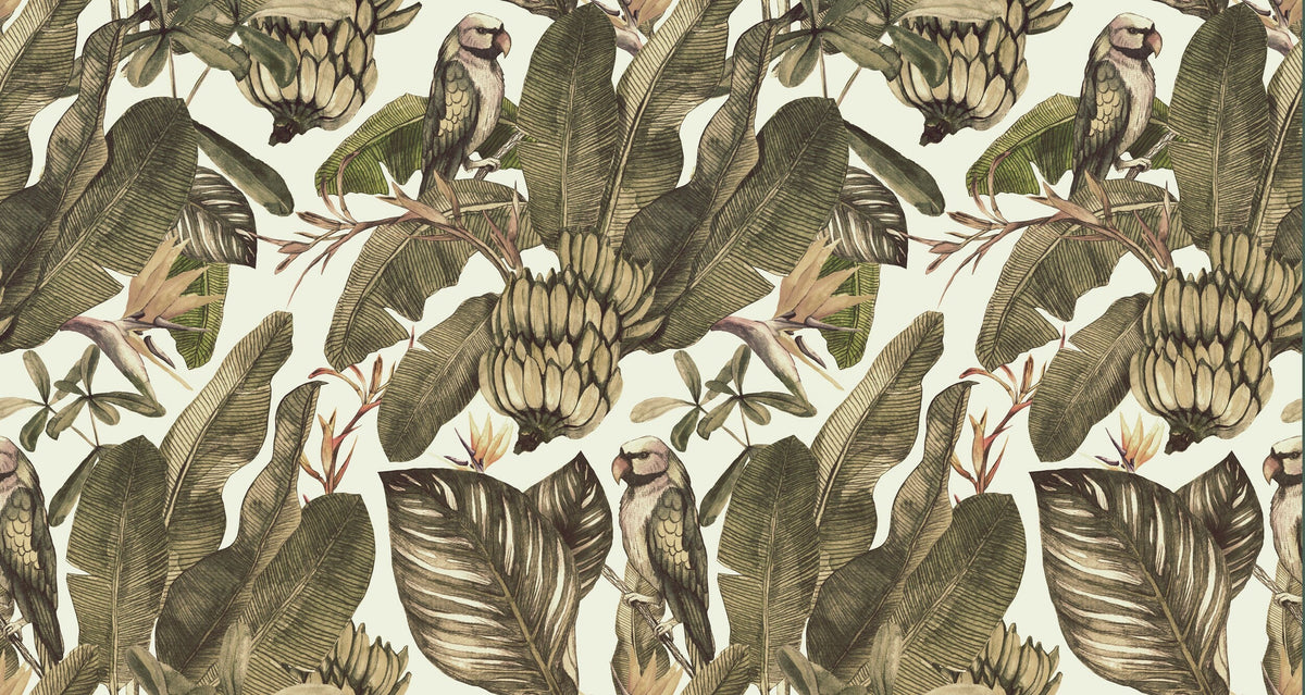 Vintage jungle wallpaper Peel and Stick | Wonderwallsboutique
