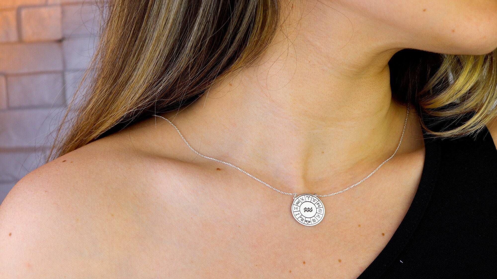 Zodiac Star Sign Birthday Necklace