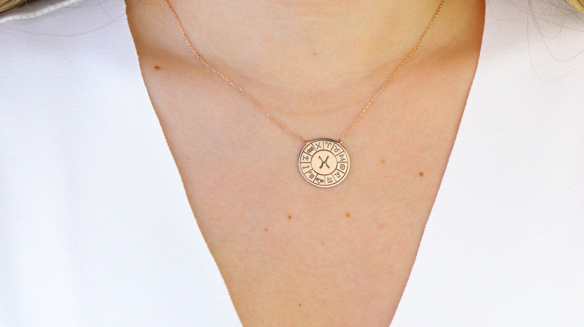 Zodiac Star Sign Birthday Necklace