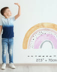 Large Floral Rainbow Wall Sticker Mural Ideal for Nursery, Kids Room, Photo Prop, Baby Shower, Rainbow Baby, Bedroom Decoration