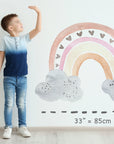 Rainbow wall decal, Nursery wall decal, rainbow wall stickers, large rainbow wall decal, watercolor rainbow decal, boy wall decal Kids room