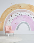 Large Floral Rainbow Wall Sticker Mural Ideal for Nursery, Kids Room, Photo Prop, Baby Shower, Rainbow Baby, Bedroom Decoration