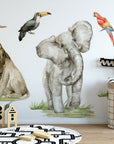 Jungle Animals | Safari Animals Wall Decal | Nursery Wall Decal | Tropical Monkey Wall Stickers | Wall Decal For Kids