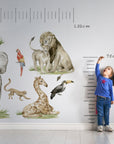 Jungle Animals | Safari Animals Wall Decal | Nursery Wall Decal | Tropical Monkey Wall Stickers | Wall Decal For Kids