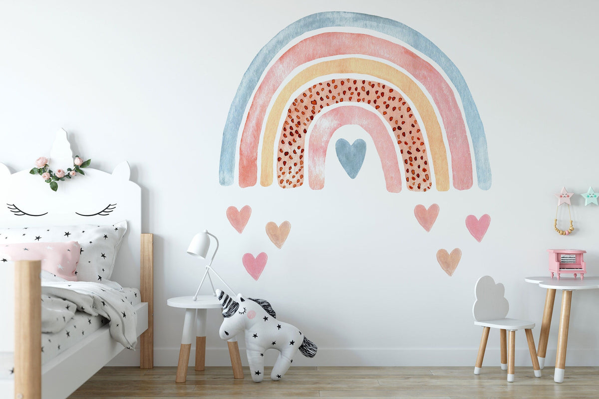 Rainbow Wall Decal | Nursery Wall Decal | Watercolor Rainbow | Wall Stickers | Wall Decal For Kids | Rainbow Decor