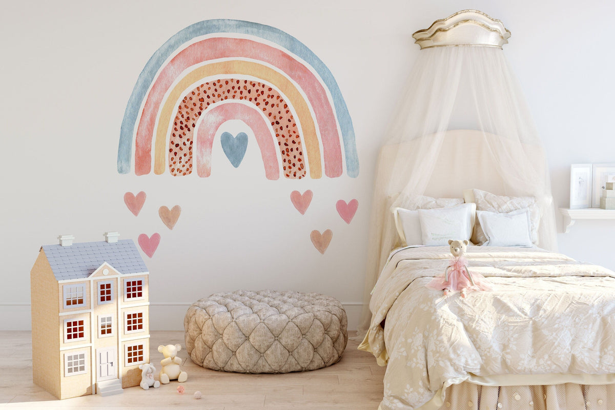 Rainbow Wall Decal | Nursery Wall Decal | Watercolor Rainbow | Wall Stickers | Wall Decal For Kids | Rainbow Decor