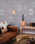 Birdcage   Wallpaper Peel and Stick | Wonderwallsboutique