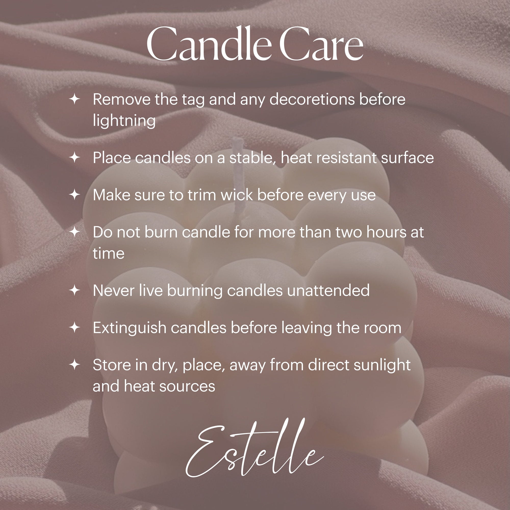 Bubble Cube Candle