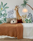 Adorable Safari Wall Decals - Removable Peel and Stick African Animals Stickers for Kids Room