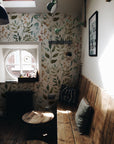 Herb Leaves Watercolour Wallpaper