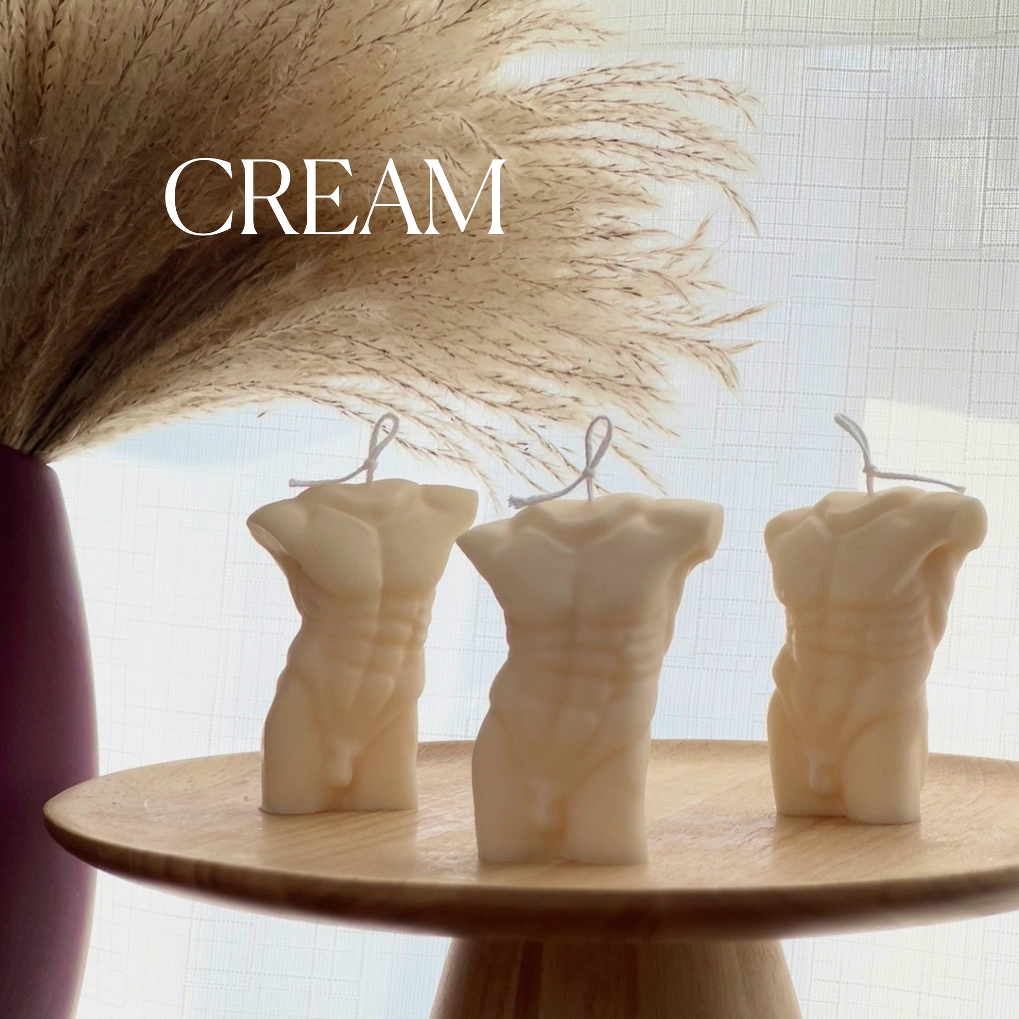 Handmade Male Torso Soy Wax Candle | Aesthetic Decor-2