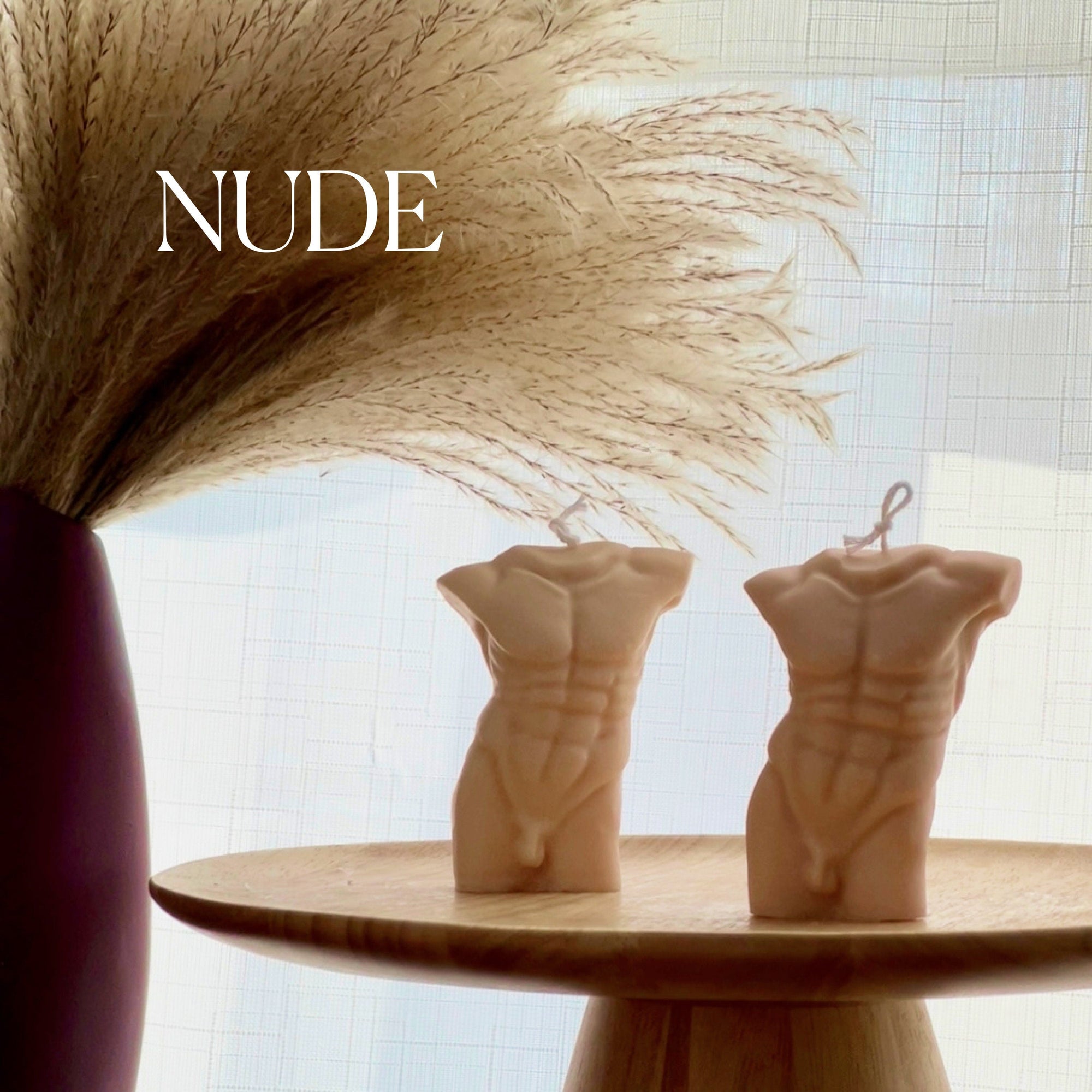 Handmade Male Torso Soy Wax Candle | Aesthetic Decor-1