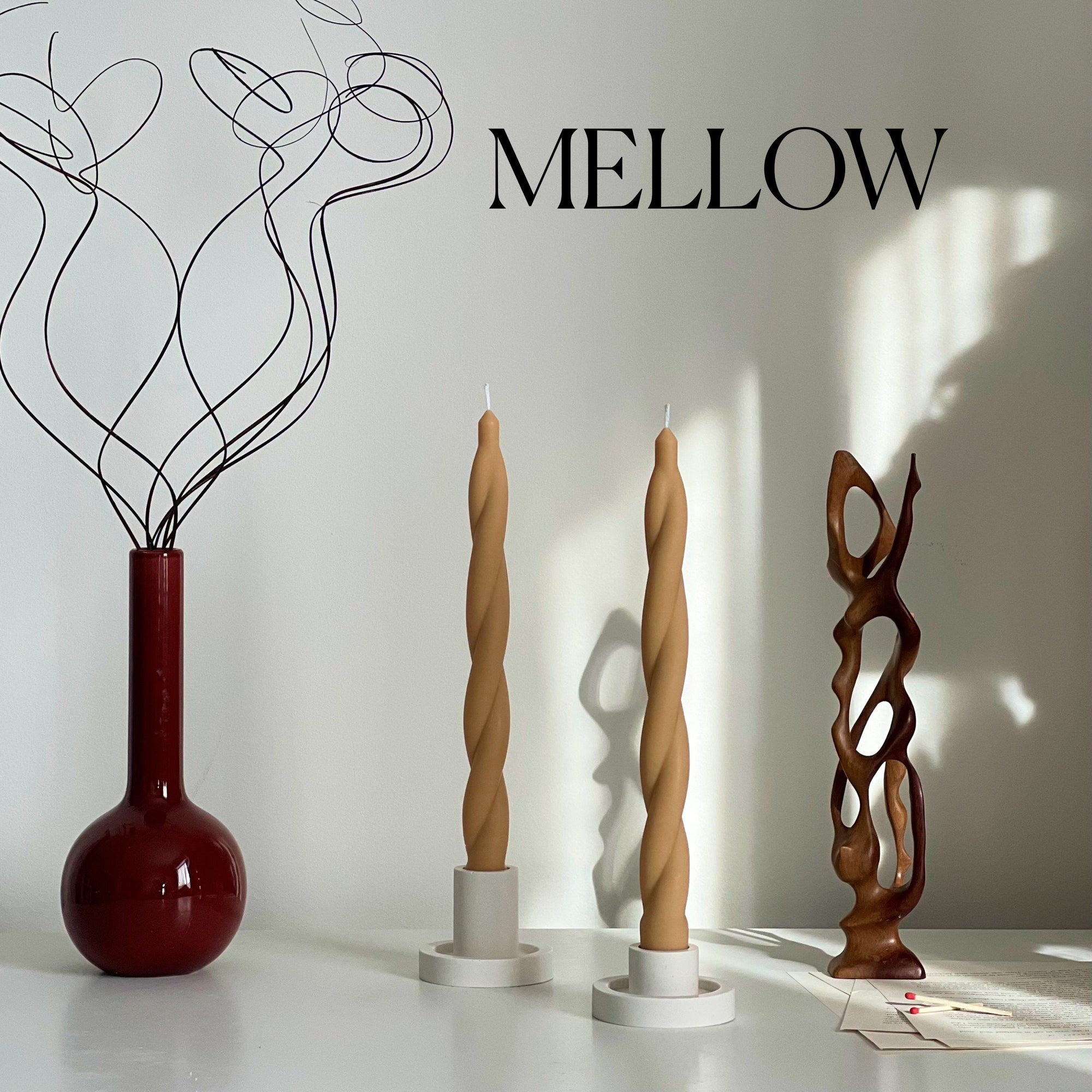 Tall Twisted Taper Candle